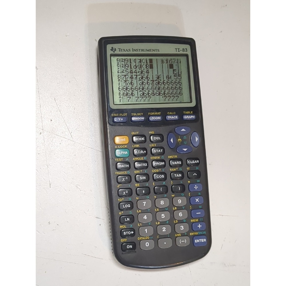 Texas Instruments TI-83 Plus Graphing Calculator w/Cover PARTS  screen Issue Ee